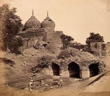 India: a ruined mosque near the Custom House battery, c1858. Creator: Felice Beato