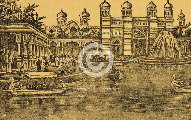 India and Ceylon Exhibition at Earl's Court in London, 1896.  Creator: Unknown.