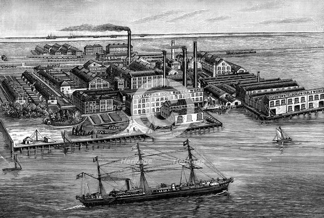India Rubber, Gutta Percha & Telegraph Works Company factory, Silvertown, London, 1887. Artist: Unknown