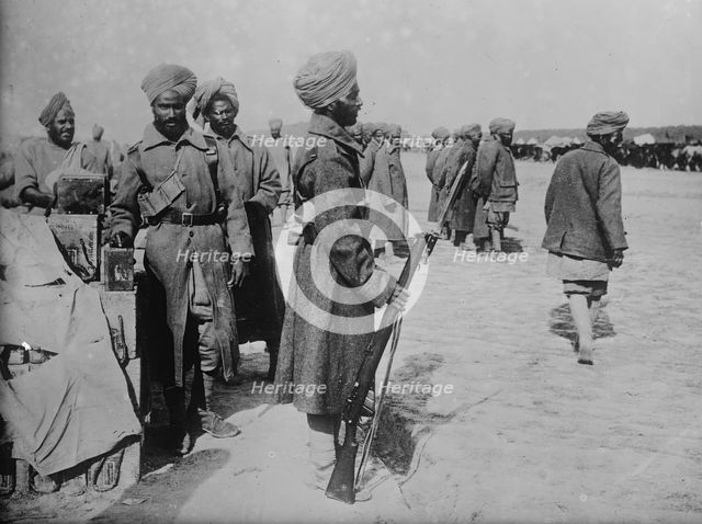 India's soldiers in France, between c1914 and c1915. Creator: Bain News Service.