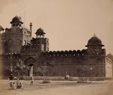 India: the "Lahore Gate of the Palace", c1858. Creator: Felice Beato