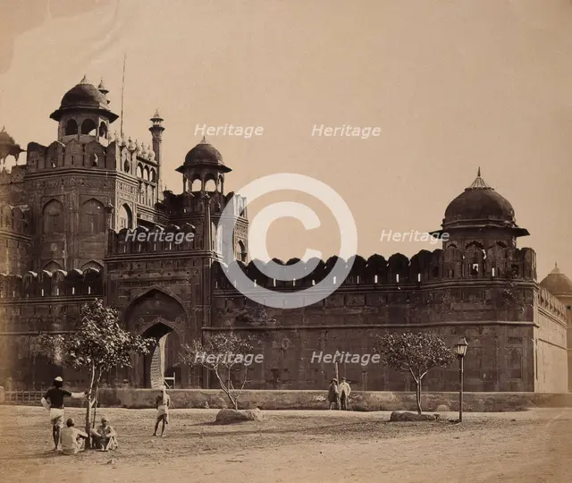 India: the "Lahore Gate of the Palace", c1858. Creator: Felice Beato.