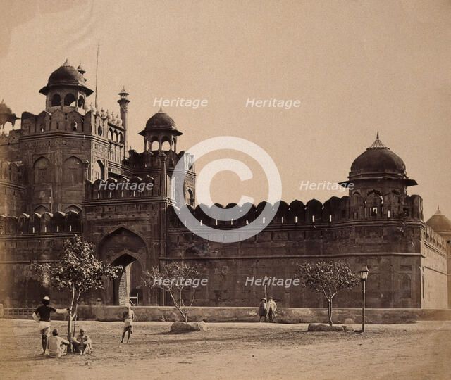 India: the "Lahore Gate of the Palace", c1858. Creator: Felice Beato.