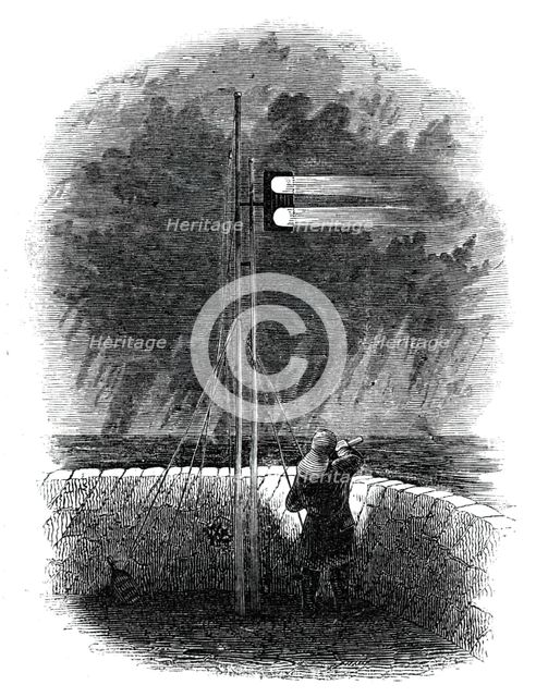 Indian Mail signals, at Folkestone, 1844. Creator: Unknown.