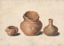Indian Antiquities (Copy after Engraving in American Medical and Philosophical Register, 1812). Creator: Pavel Petrovic Svin'in