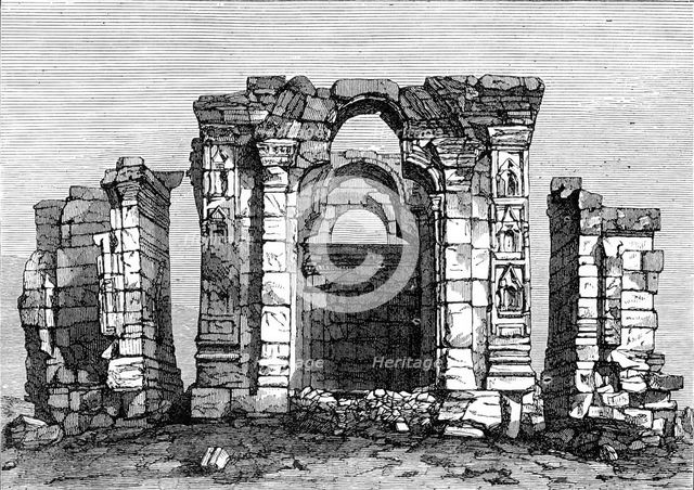 Indian Architecture: Temple of Marttand, or the Sun, Kashmir, (Hindu, A.D. 490-555), 1870. Creator: Unknown.