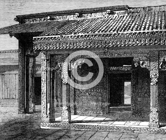 ..Indian Architecture: Palace of the Sultana at Futtehpore Sikree, (Mohammedan, 16th Century), 1870. Creator: Unknown.