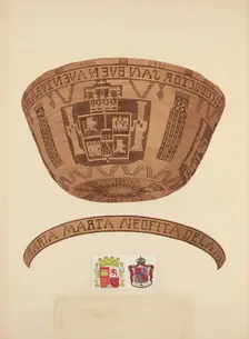 Indian Basket, 1935/1942. Creator: Gordena Jackson