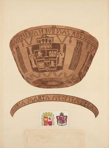 Indian Basket, 1935/1942. Creator: Gordena Jackson