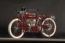 Indian big twin 1915. Artist: Simon Clay