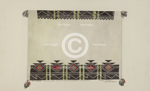 Indian Blanket, 1935/1942. Creator: Mary Edith Brooks.