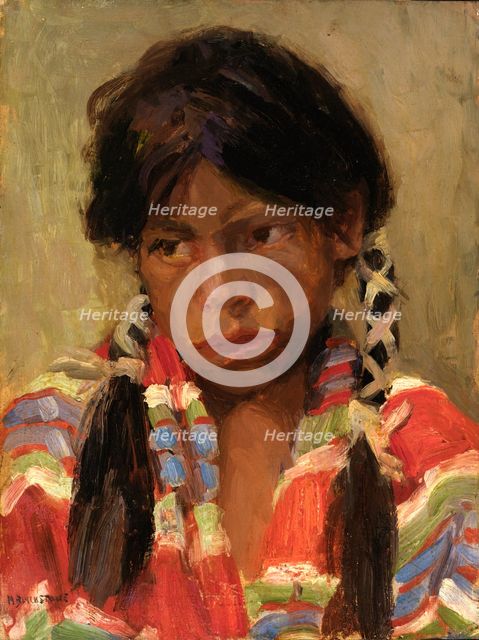 Indian Boy (Joe Archelita), 1918. Creator: Harriet Blackstone.