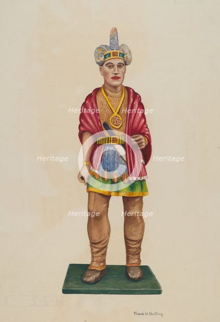 Indian, c. 1938. Creator: Frank Gutting.