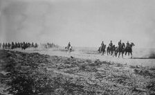 Indian Cavalry in desert on the Tigris, between 1914 and c1918. Creator: Bain News Service