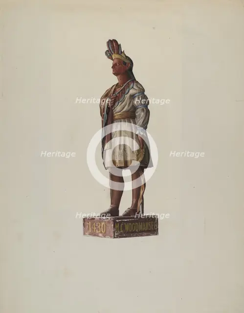 Indian Chief, 1935/1942. Creator: Harold A. Doughty.