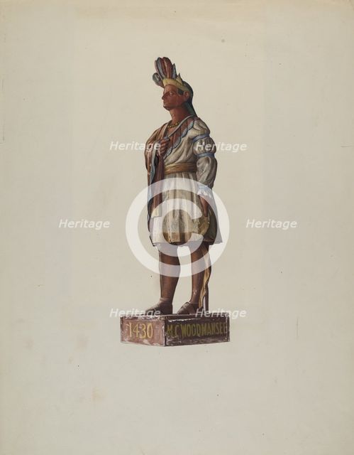 Indian Chief, 1935/1942. Creator: Harold A. Doughty.