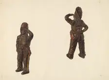 Indian Chief Coin Bank, c. 1938. Creator: William O. Fletcher