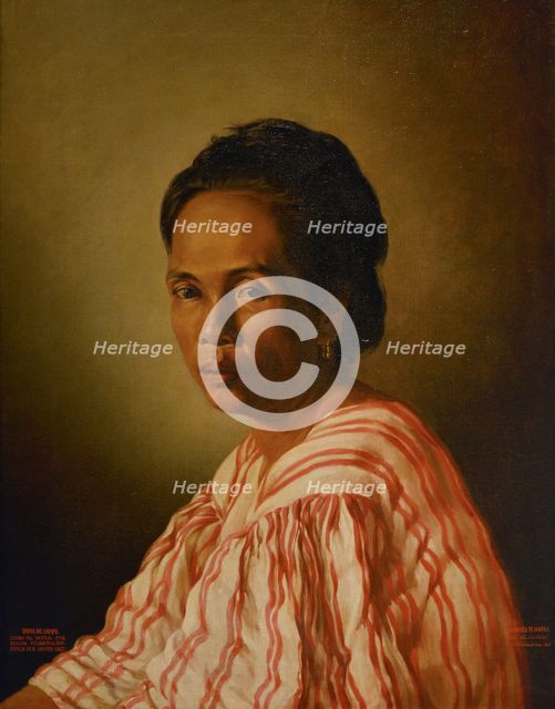 Indian Countrywoman, 1875. Creator: Esteban Villanueva.