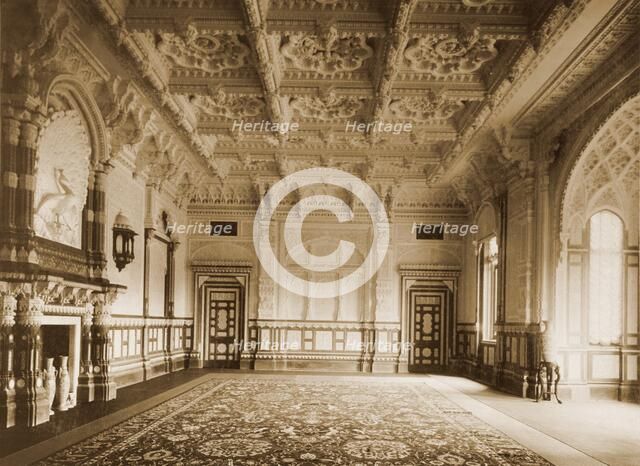 Indian Durbar Room, Osborne House, Isle of Wight, 28 July 1892. Artist: Unknown.