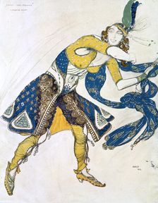Indian Dance (La Marquise de Casati), 1912. Artist: Leon Bakst