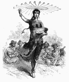 Indian Dancing Girl: The Egg Dance c1891. Creator: James Grant