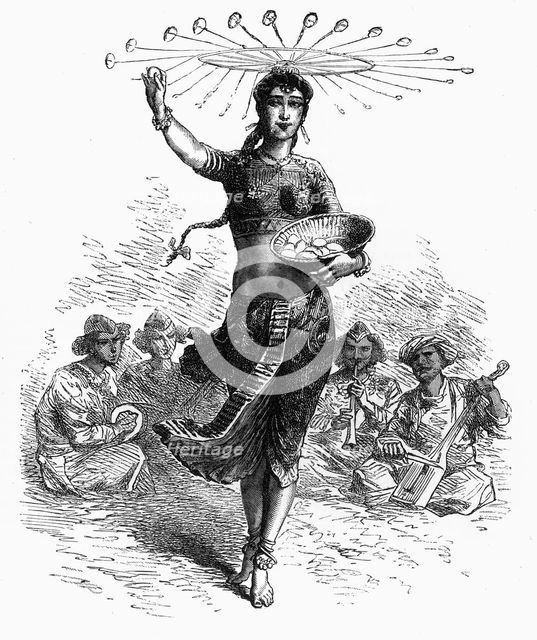 'Indian Dancing Girl: The Egg Dance', c1891. Creator: James Grant.