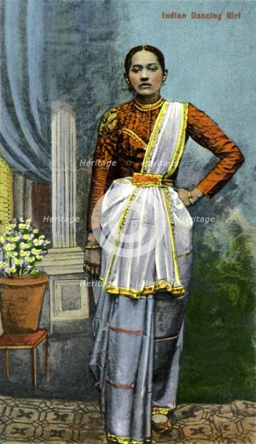 Indian dancing girl, India, early 20th century. Artist: Unknown