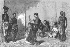 Indian Dancing-girl; Notes on the Ancient Temples of India 1875. Creator: Unknown