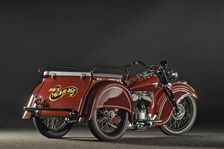 Indian despatch tow 3 wheeler 1940. Artist: Simon Clay