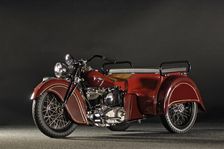 Indian despatch tow 3 wheeler 1940. Artist: Simon Clay