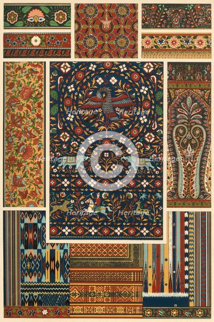 Indian embroidery, weaving, plaiting and lacquerwork, (1898). Creator: Unknown.