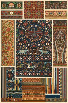 Indian embroidery, weaving, plaiting and lacquerwork, (1898). Creator: Unknown