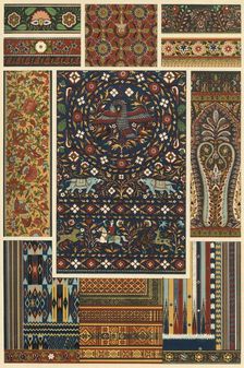Indian embroidery, weaving, plaiting and lacquerwork, (1898). Creator: Unknown