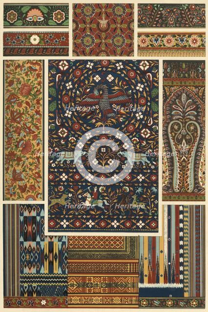 Indian embroidery, weaving, plaiting and lacquerwork, (1898). Creator: Unknown.