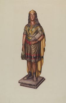 Indian Figure, 1935/1942. Creator: Unknown