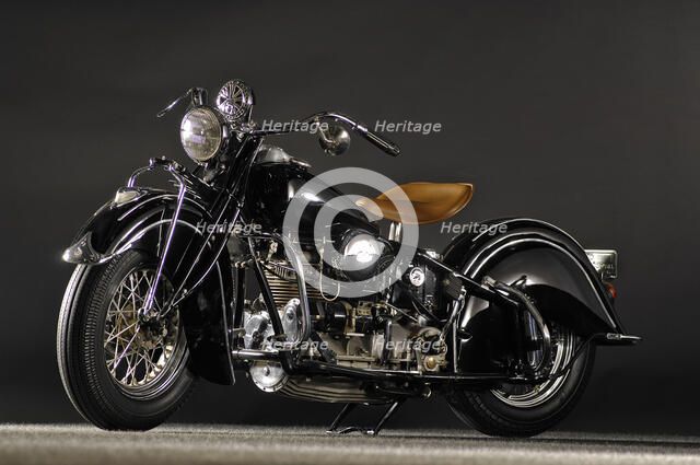 Indian four IOE inline four 1940. Artist: Simon Clay.