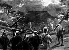 Indian Frontier Rising: with Westmacott's Brigade in Tirah: 3rd Gurkhas starting at 4 a.m..., 1898. Creator: Unknown