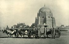 Indian Garrison Artillery with Heavy Battery (40-pr. M.L.) Equipment - Drill Order (Khaki) 1901. Creator: F Bremner
