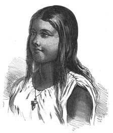'Indian Girl--Paraguay; A visit to Paraguay during the war 1875. Creator: Unknown