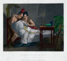 Indian Gratitude - Peruvians attending Las Cassas (19th century)