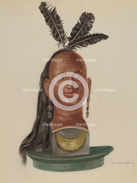 Indian Head, 1935/1942. Creator: Elmer R. Kottcamp.