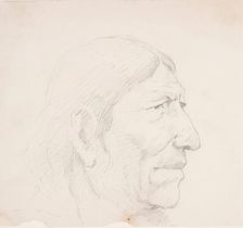 Indian Head, c1880-1909. Creator: Frederic Remington