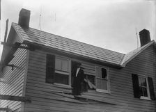 Indian Head, Md. Navy Proving Ground - Residence of George Swann, Damaged By 16 Shell That..., 1916 Creator: Harris & Ewing