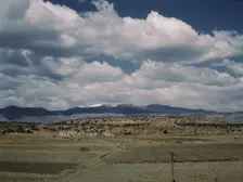 Indian houses and farms on the Laguna Indian reservation, Laguna New Mexico, 1943. Creator: Jack Delano