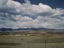 Indian houses and farms on the Laguna Indian reservation, Laguna New Mexico, 1943. Creator: Jack Delano