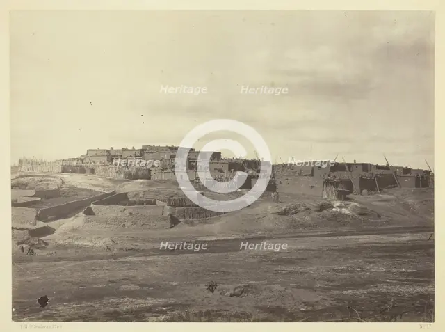 Indian Pueblo, Zuni, N.M. View from the South, 1873. Creator: Tim O'Sullivan.