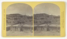 Indian Pueblo of Zuni, New Mexico; view from the interior..., 1873. Creator: Tim O'Sullivan