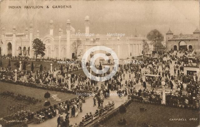 'Indian Pavilion & Gardens', c1925.  Artist: Campbell Gray.