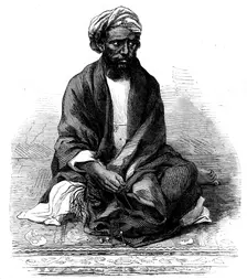Indian rebel, Zahoor-ool-Hoosein, recently captured, 1862. Creator: Unknown