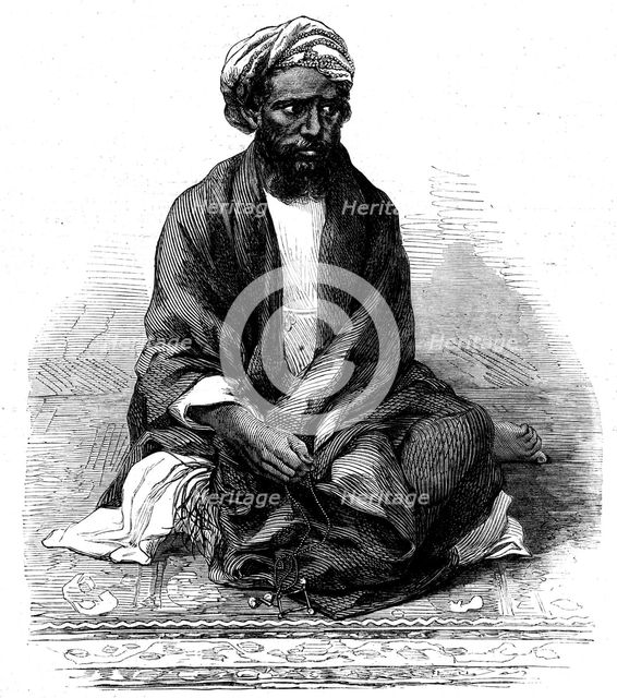 Indian rebel, Zahoor-ool-Hoosein, recently captured, 1862. Creator: Unknown.